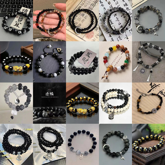 Wholesale Beaded Bracelet Black Bracelet