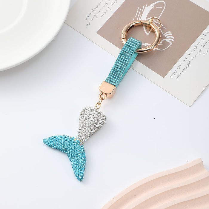 Wholesale Cute polymer clay fish tail keychain
