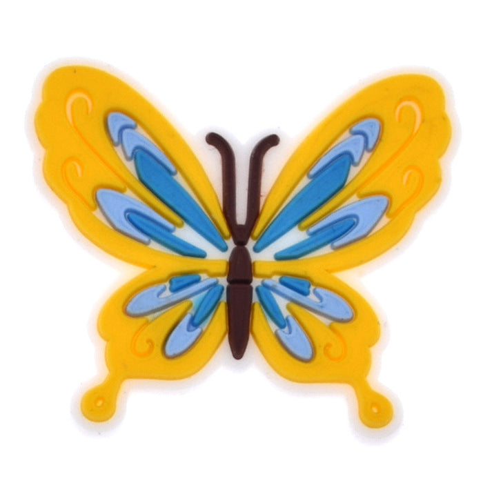 Wholesale 100PCS PVC Colorful Butterfly Series DIY Shoe Buckle JDC-SC-RYY019