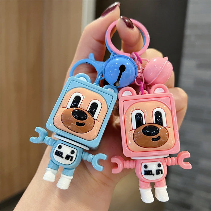 Wholesale Cute PVC cartoon puppy keychains