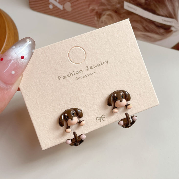 Wholesale Cartoon cute earrings with silver needles, niche and exquisite personalized earrings