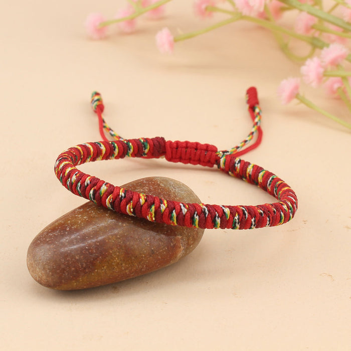 Wholesale Diamond Knot Red Rope Bracelet Colorful Mixed Color Hand Rope