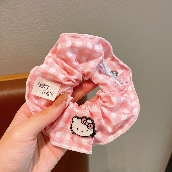 Wholesale Kitten plaid large intestine Hair Scrunchies
