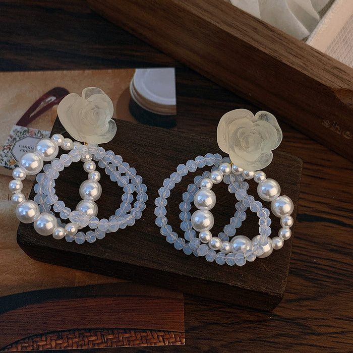 Wholesale  Silver Needle Pearl Earrings JDC-ES-AiShan004