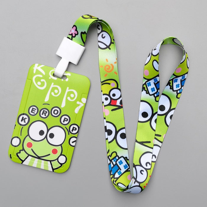 Wholesale Trendy Plastic Cartoon Card Holder With Lanyard Student ID Badge Gift