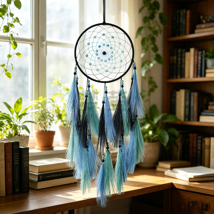 Wholesale Minimalist Dreamcatcher Hanging Decor Hand Knitted Feather Wind Chime MOQ≥2