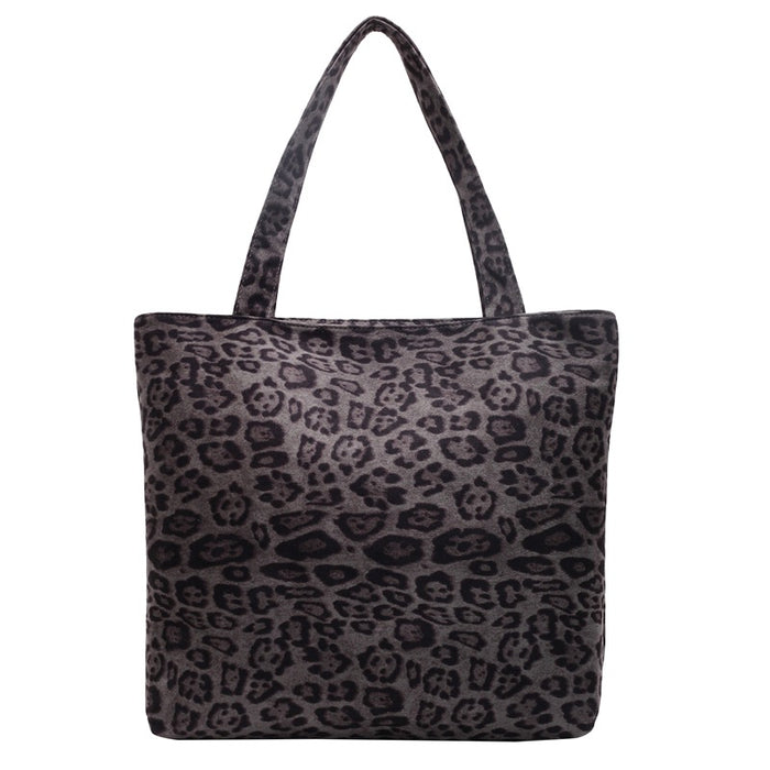 Wholesale Leopard print bag, large capacity versatile single shoulder commuting tote bag