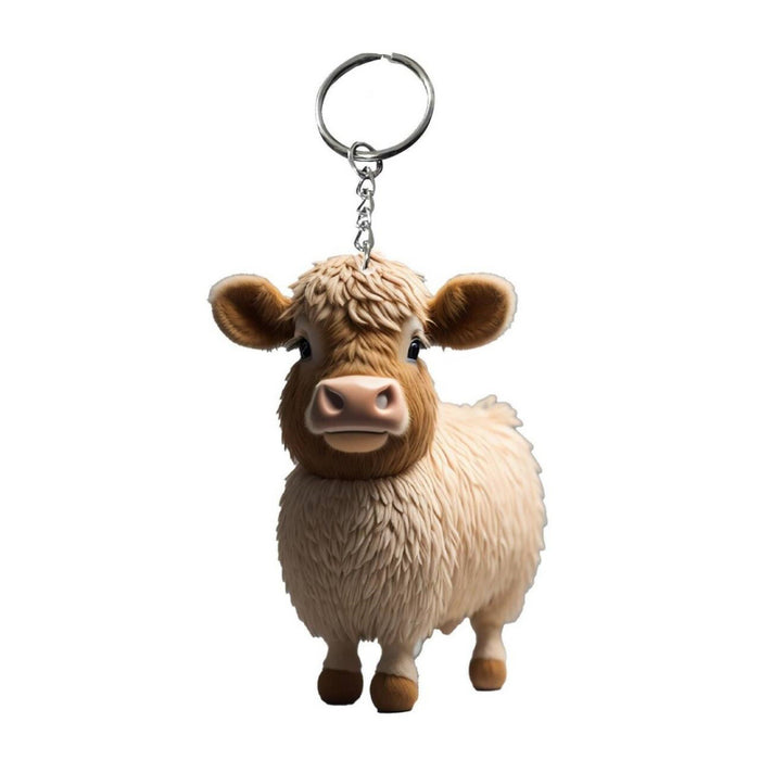 Wholesale Acrylic Cartoon Yak Keychain JDC-KC-HuiWen005