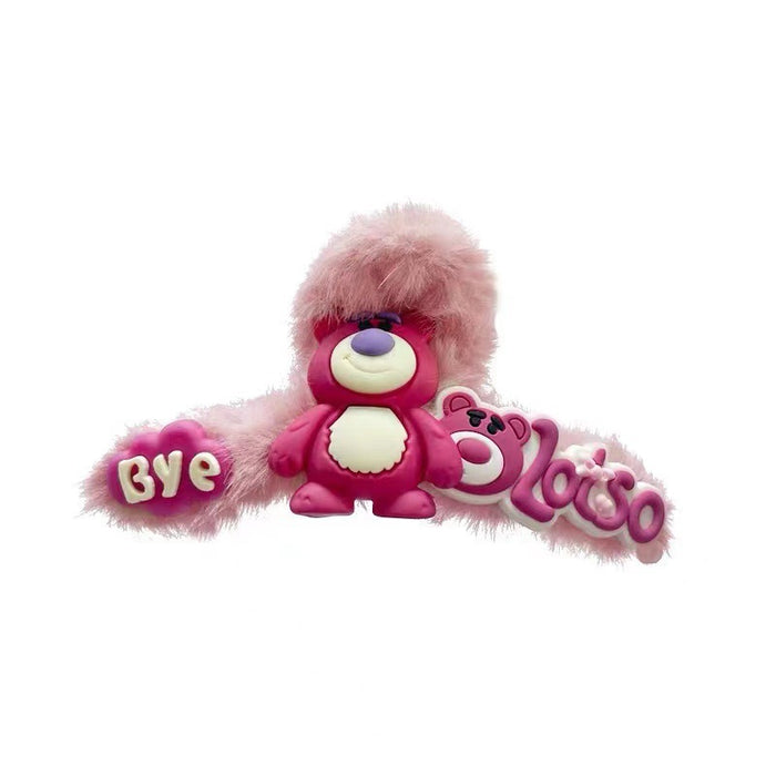 Wholesale Cute cartoon large plush hair clip