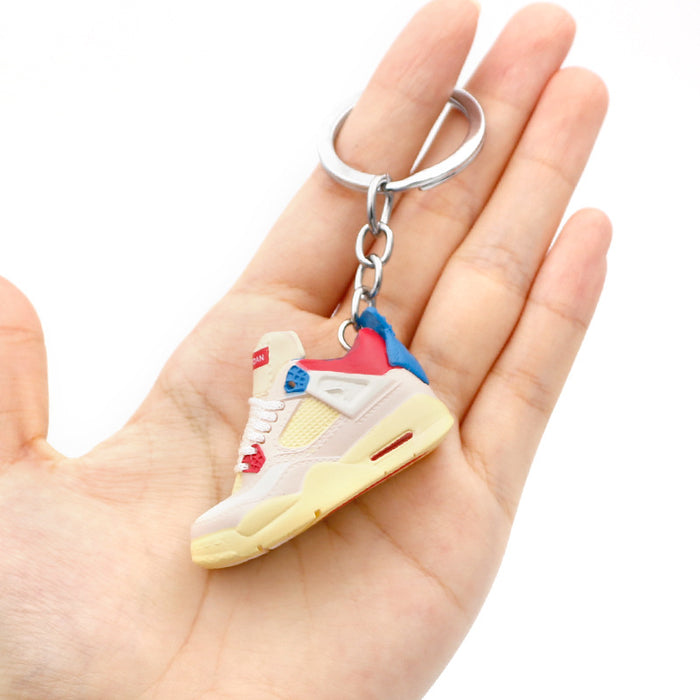 Wholesale 3D Stereoscopic Basketball Shoes PVC Keychain JDC-KC-QLPing020