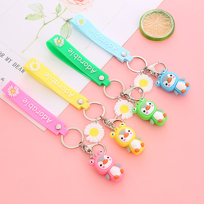 Wholesale Cute Cartoon Soft Rubber Doll Keychain JDC-KC-BoYue006