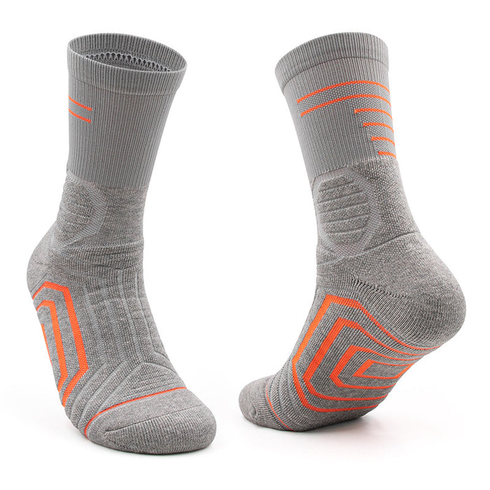 Wholesale Middle tube football socks, children's anti slip socks, thickened towel bottom sports socks, looped socks