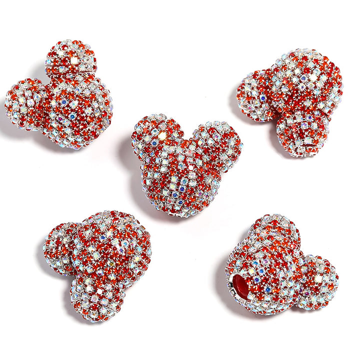 Wholesale 5pcs Colorful Rhinestone Acrylic Beads (F) JDC-BDS-BoLG001