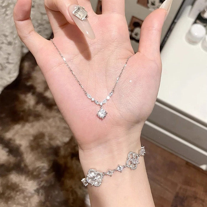 Wholesale Micro-set Zircon Pendant choker Necklace