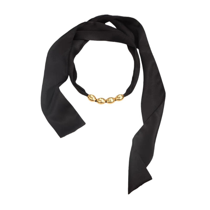 Wholesale Metal ball necklace, retro strap, collarbone chain, fashionable and niche design necklace