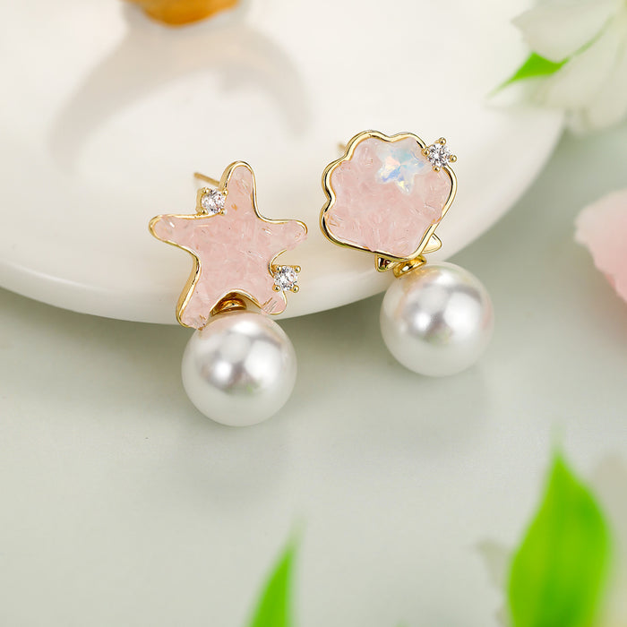 Wholesale Gradient Crystal Earrings Series Fashion Earrings Light Luxury Fashion Earrings