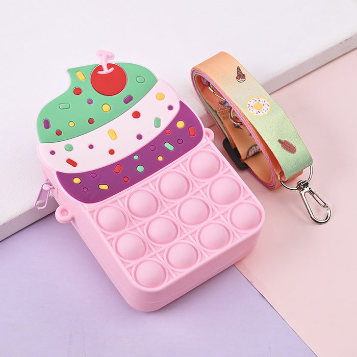 Wholesale Silicone Children' s Crossbody Storage Bag
