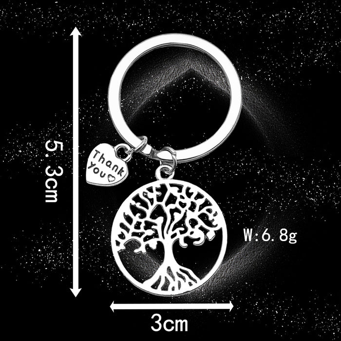 Wholesale Antique silver enamel metal keychain