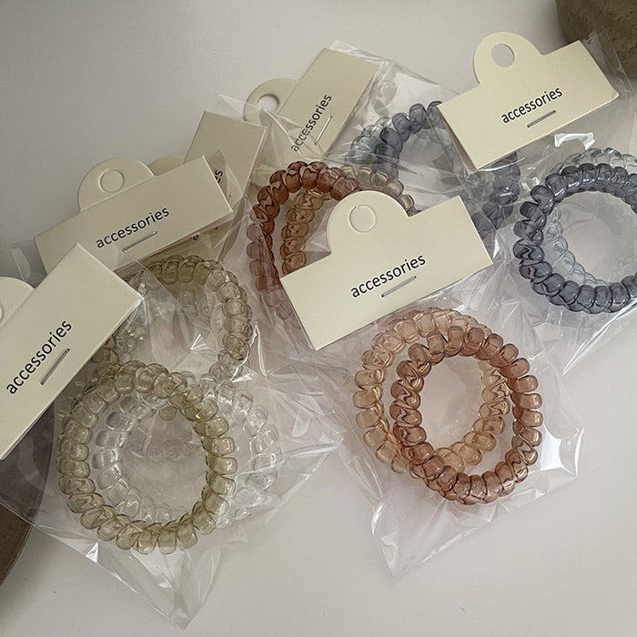 Wholesale Plastic Phone Cord Hair Tie JDC-HS-Qianq008