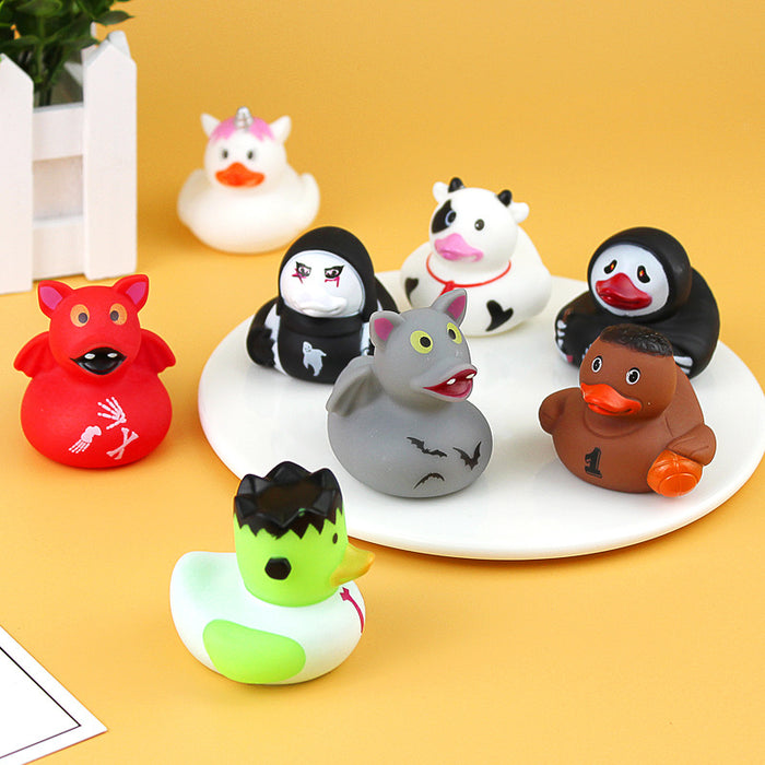 Wholesale Creative duck toy pinch sound baby bath toy
