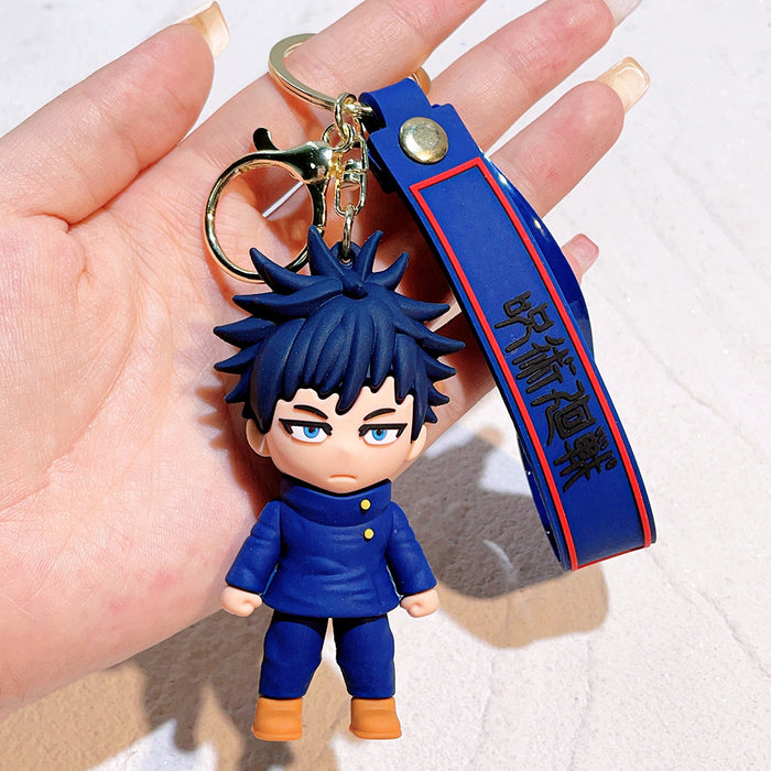 Wholesale  Anime Doll Peripheral Silicone Keychain Pendant