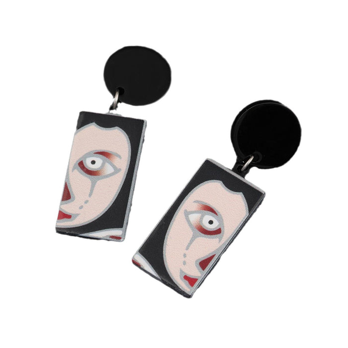 Wholesale  earrings dark horror earrings acrylic earrings devil earrings