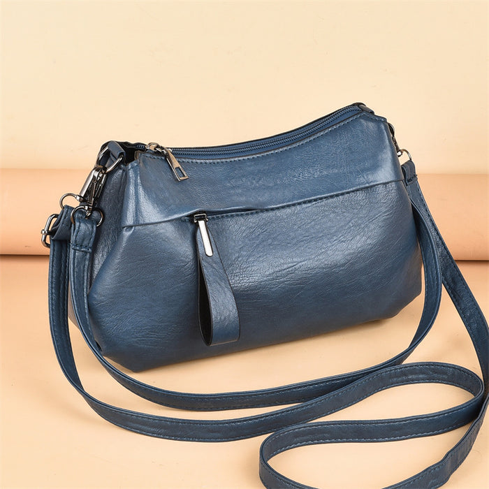 Wholesale Women's Bag Three-layer Large Capacity Single Shoulder Crossbody Soft Leather Light Luxury Mother Bag