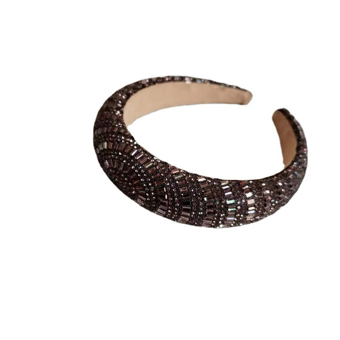Wholesale Baroque sponge rhinestone Internet celebrity headband hair accessories headband for women