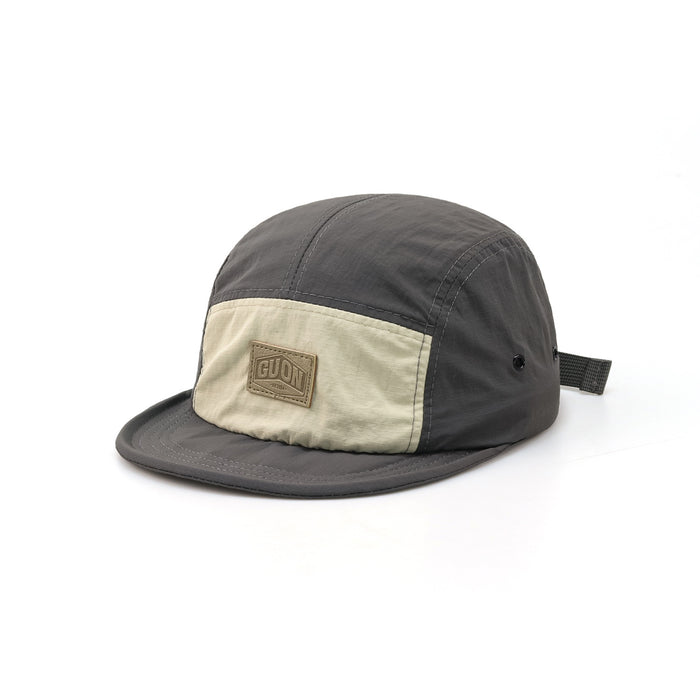 Short Eave Retro Five-piece Hat Color-matching Outdoor Cap Four Seasons Soft-edge Baseball Cap Women's Quick-drying Fabric Hat