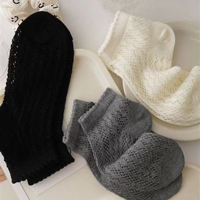 Wholesale Socks summer thin short socks hollow mesh anti odor breathable shallow mouth short tube socks absorb sweat