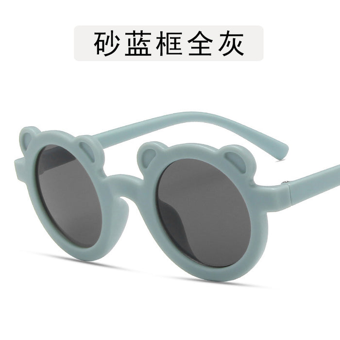 Wholesale Round frame children's sunglasses, cute sunshade selfie glasses for children, baby sunglasses