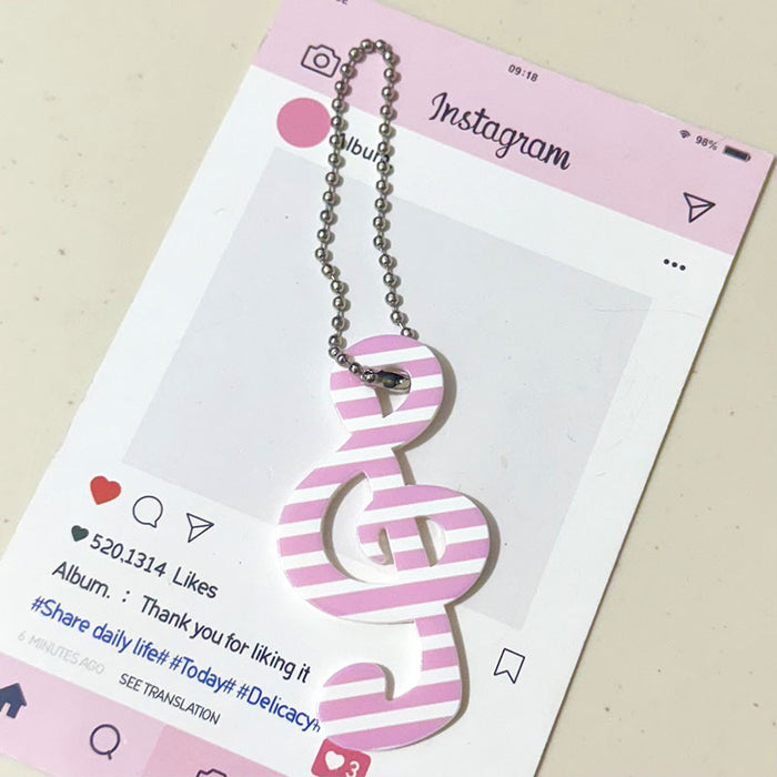 Wholesale Musical Note Cartoon Star Keychain