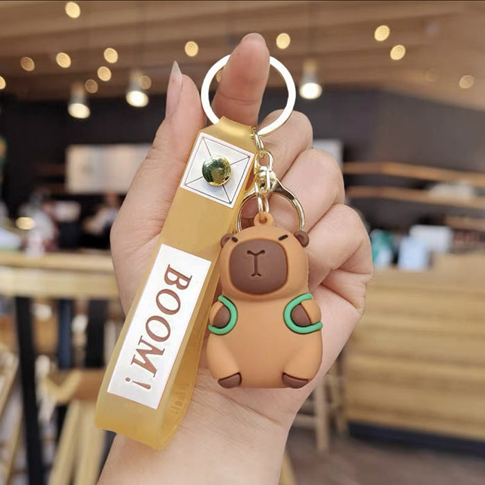 Wholesale cartoon doll silicone keychain JDC-KC-HongSheng012