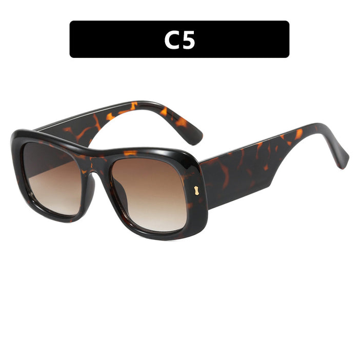 Wholesale Large frame rice nail sunglasses square fashion trend sunglasses high-end driving sunglasses driving