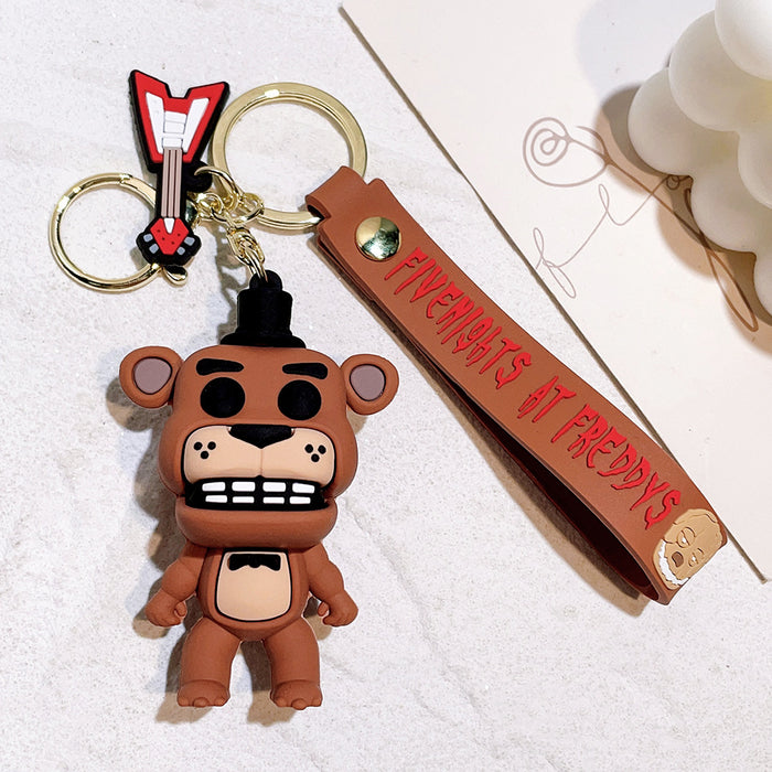 Wholesale pvc keychains creative cute cartoon animal plush bags Cute Keychain