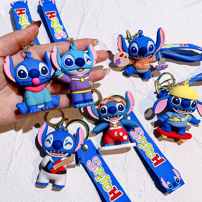 Wholesale Silicone Cartoon Doll Keychain JDC-KC-Qiwei025