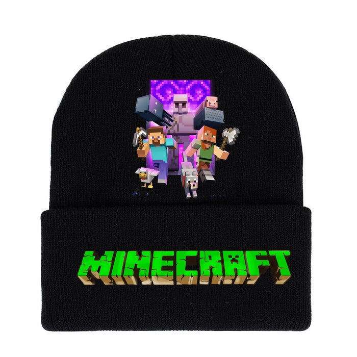 Wholesale Cartoon knitted hats,  wool hats and matching parent child warm hats