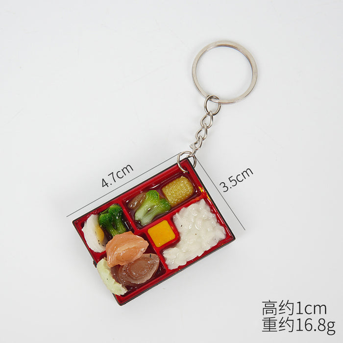 Wholesale PVC Miniature Chinese Bento Box Food Model Realistic Simulation For Dollhouse Fridge Magnet Home Decor