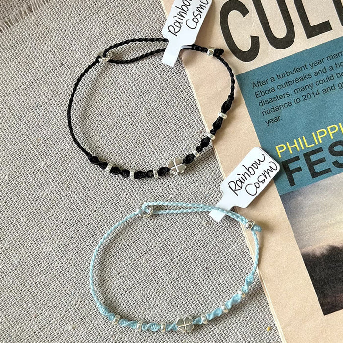 Wholesale Clover Handmade Bracelet Light Luxury, Versatile, Simple, Niche, Adjustable