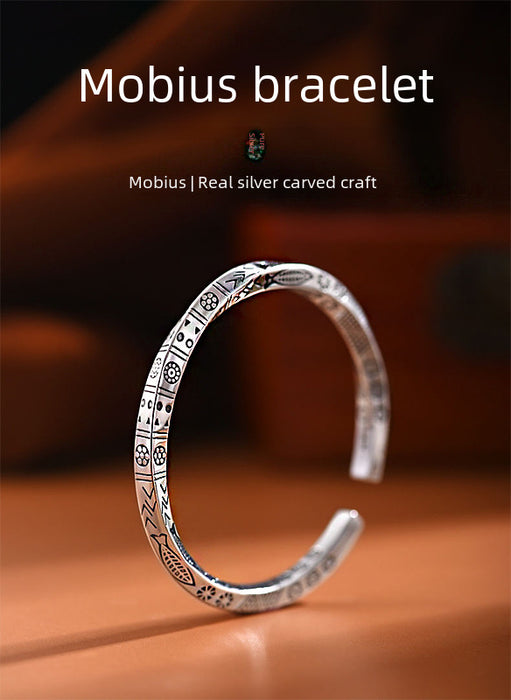 Wholesale Silver Plated Vintage Handmade Solid Open Bracelet Bracelet Bracelet