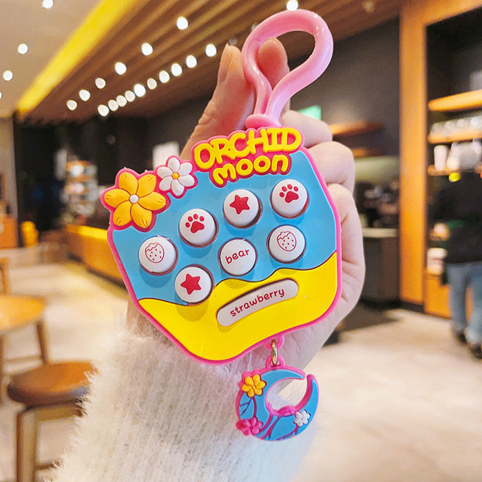 Descompresión portuaria Handheld Cherry Blossom Gopher Machine Keychain JDC-KC-SHUOT012