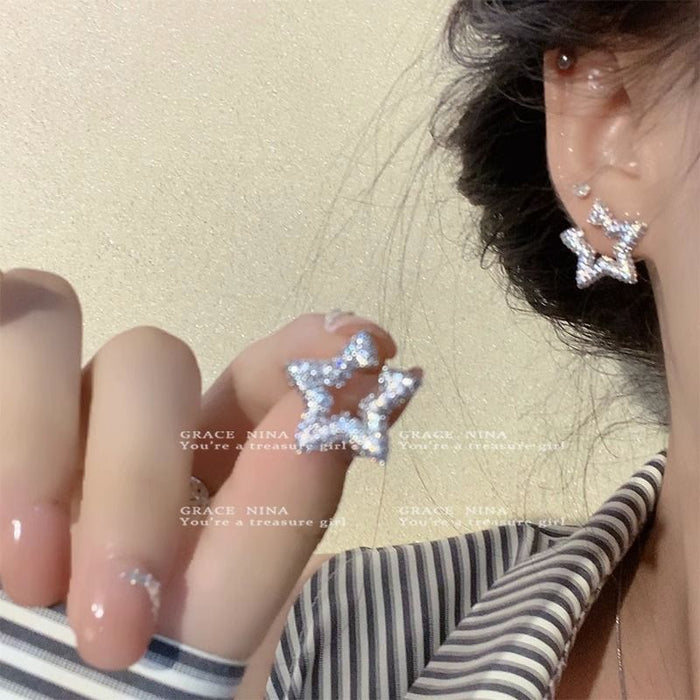 Wholesale star River dream diamond star earrings Women's earrings earrings summer