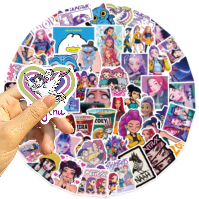 Wholesale 60pcs K-POP Decorative Water Cup Phone Case Guitar Waterproof Stickers
