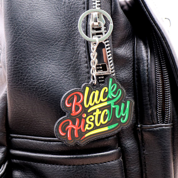 Wholesale Black History Acrylic Tassel Keychain JDC-KC-XiaoYan005