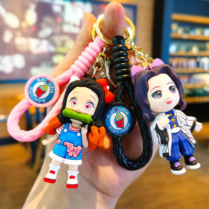 Wholesale Cartoon 3D Doll Rubber Keychain JDC-KC-Tingm043