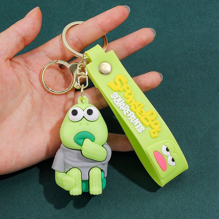 Wholesale Silicone Cartoon Fish Keychain Cute Bag Charm Car Key Accessory Gift MOQ≥3