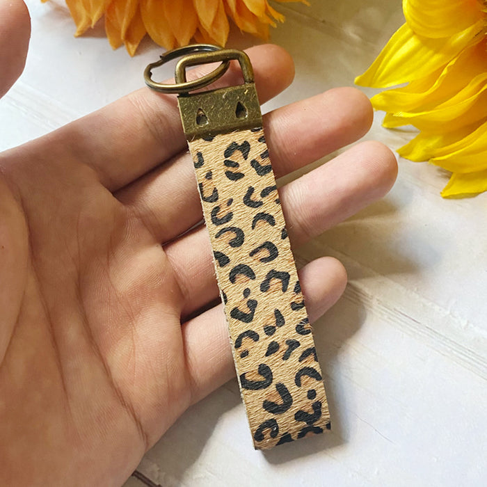 Wholesale Retro Bohemian Leather Horse Hair Keychain