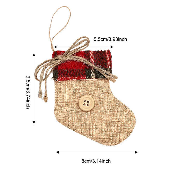 Wholesale Christmas tree decoration pendants mini Christmas tree five-pointed star ornaments party atmosphere window display