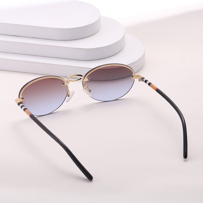 Wholesale frameless trim small frame sunglasses women'sunglasses women's glasses sunglasses