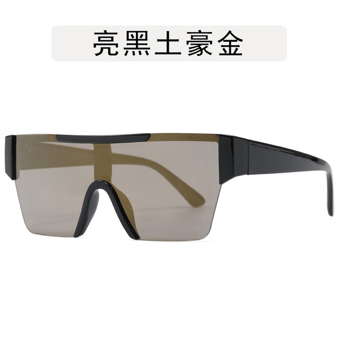 Wholesale Fashion cycling sunglasses, outdoor windproof large frame glasses, street photography, high-end sun shading sunglasses